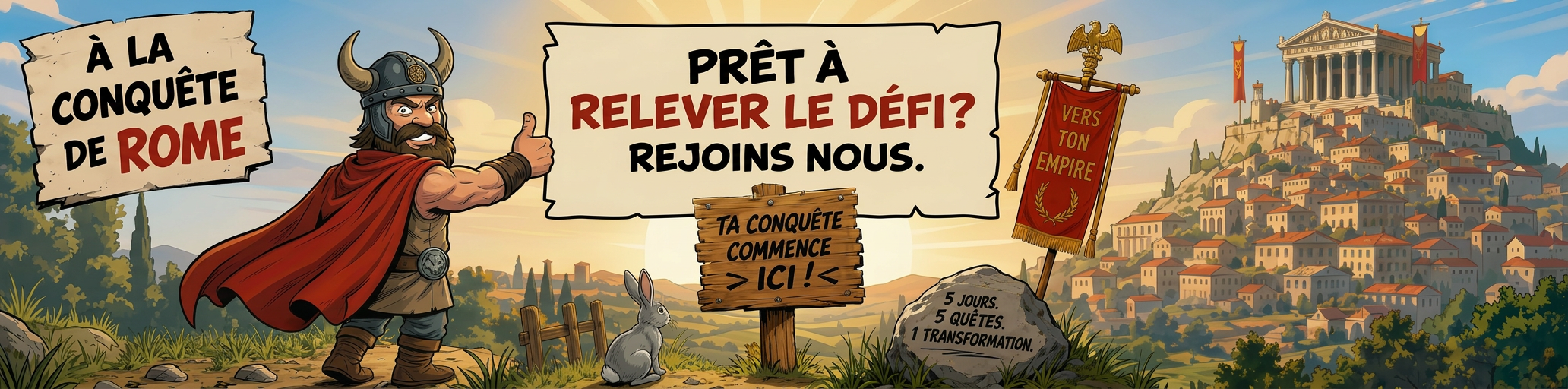 À la Conquête de Rome — Prêt à relever le défi ?